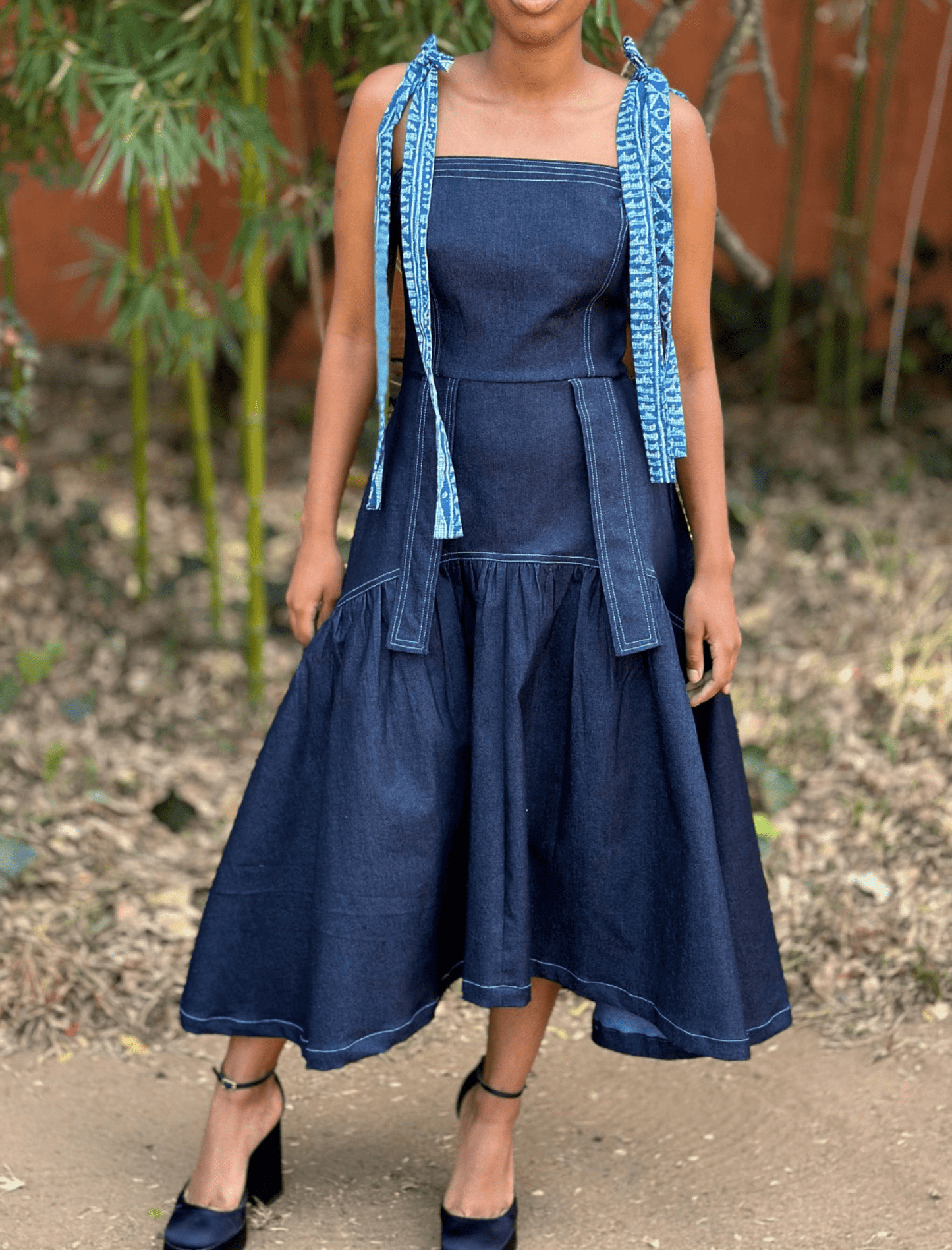 High Low Denim Dress - Asi Masili