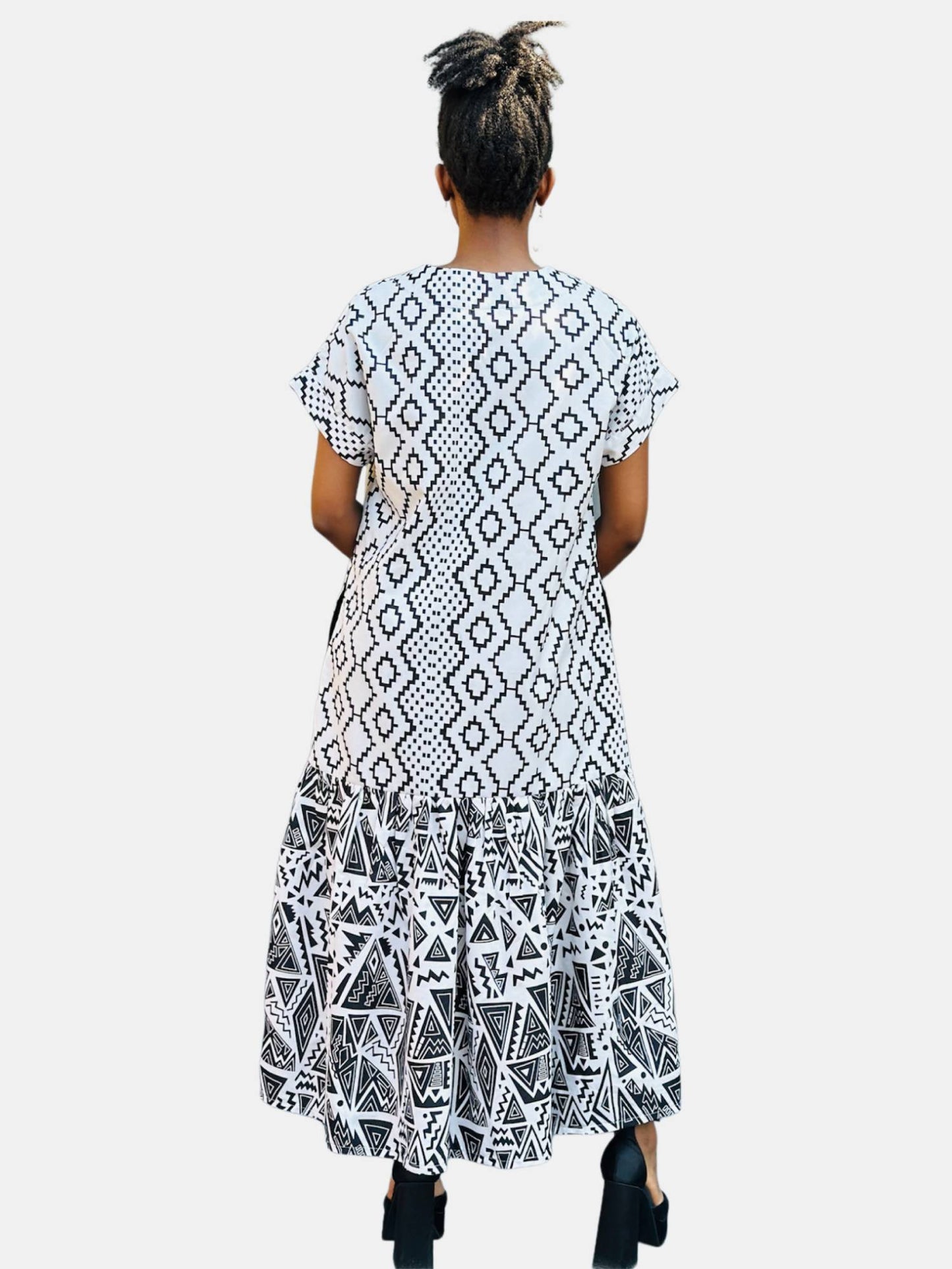 Monochrome Tunic Dress - Asi Masili
