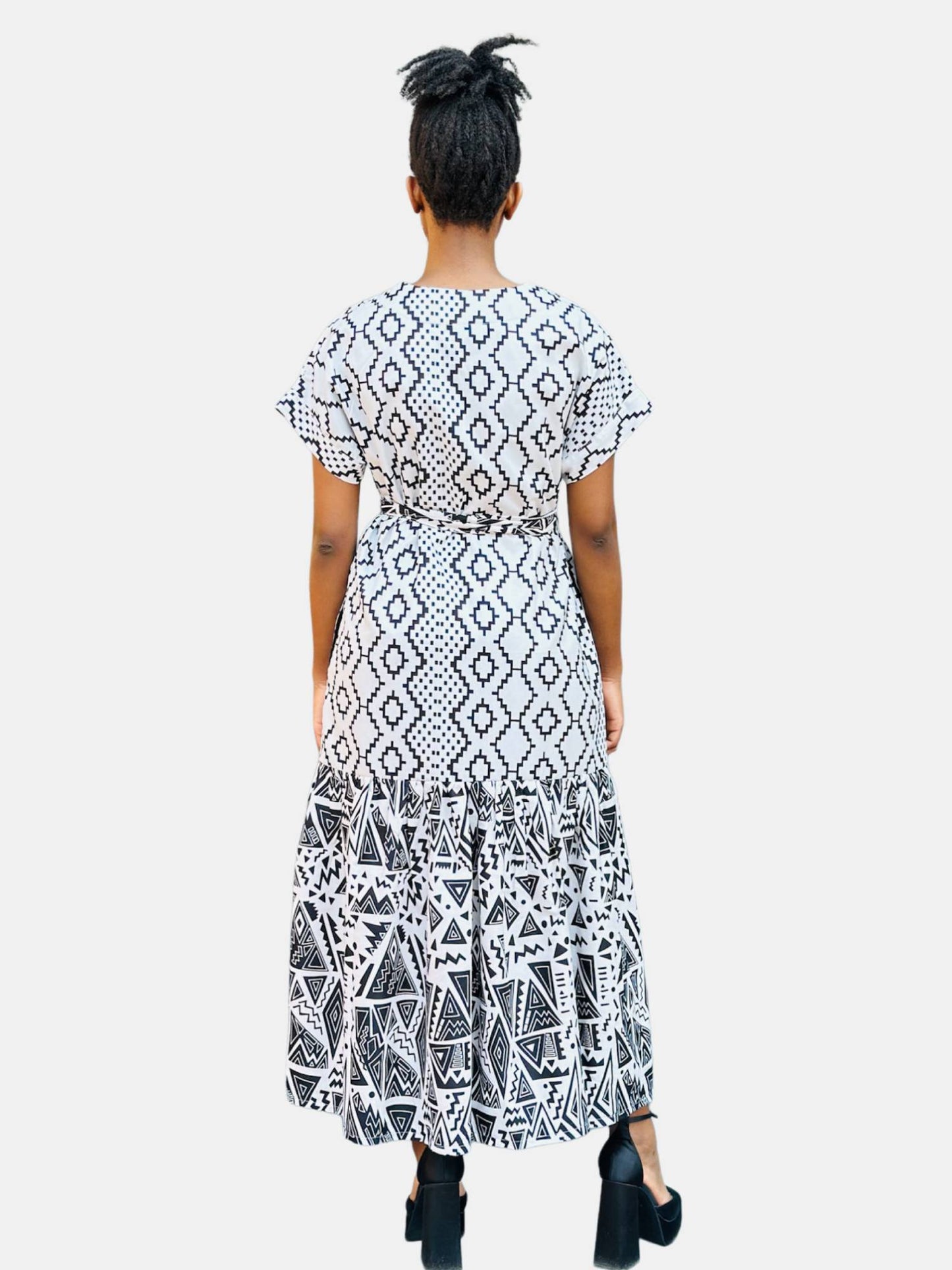 Monochrome Tunic Dress - Asi Masili
