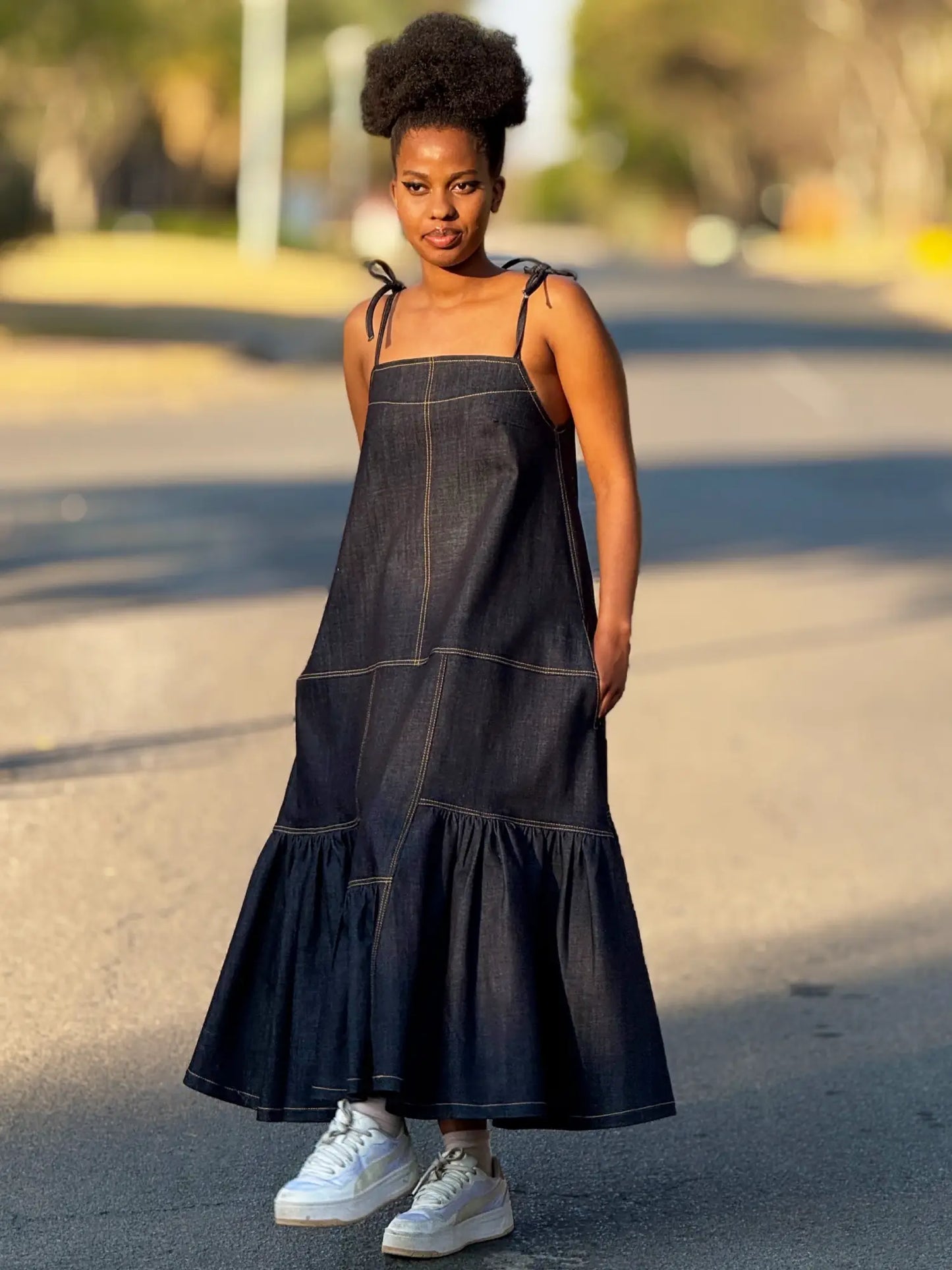 Trapeze Denim Dress