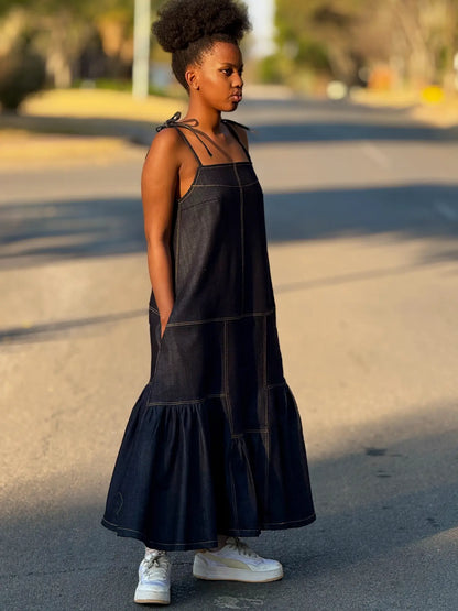 Trapeze Denim Dress