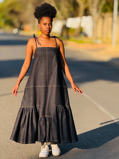 Trapeze Denim Dress
