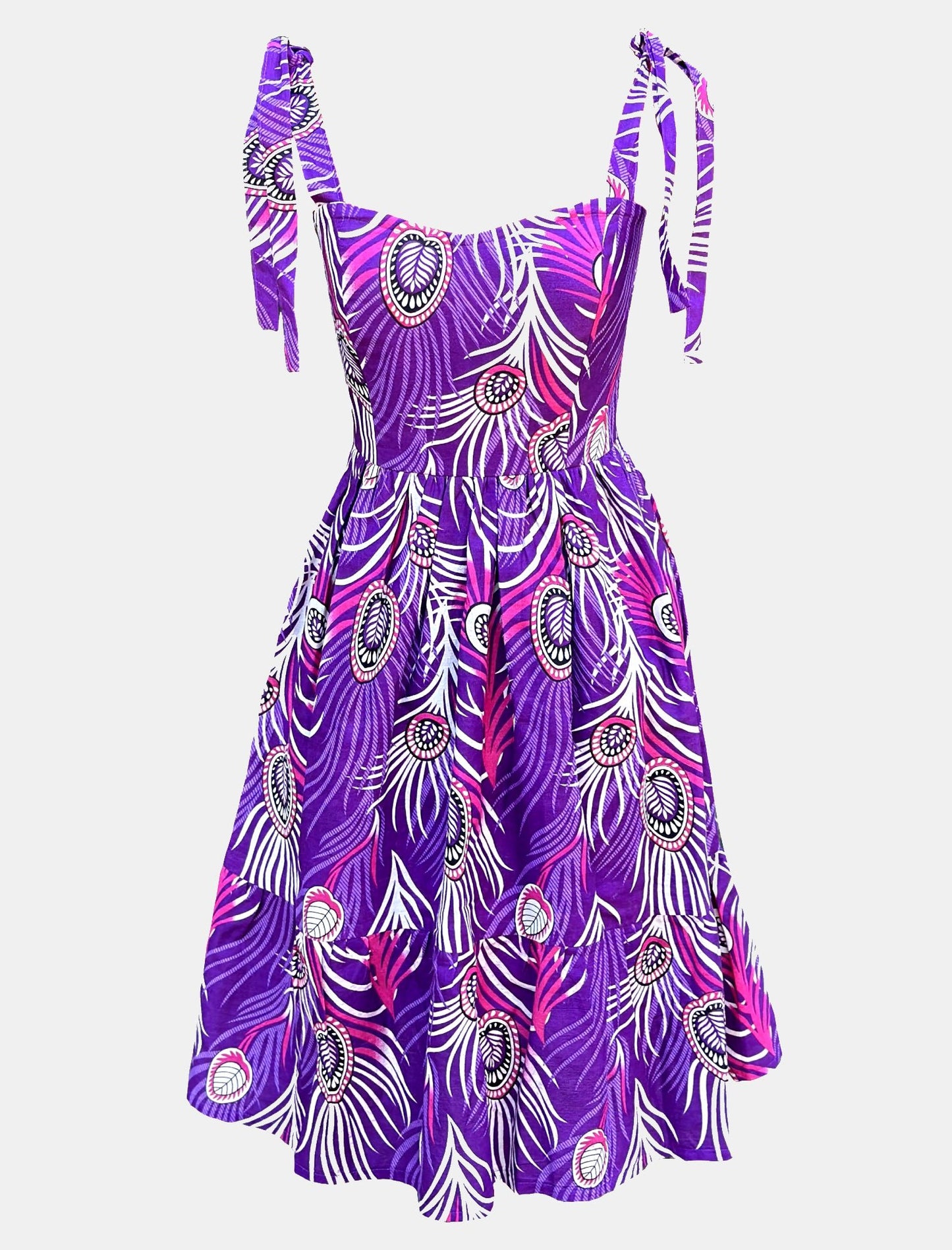 Abstract Purple Dress - Asi Masili