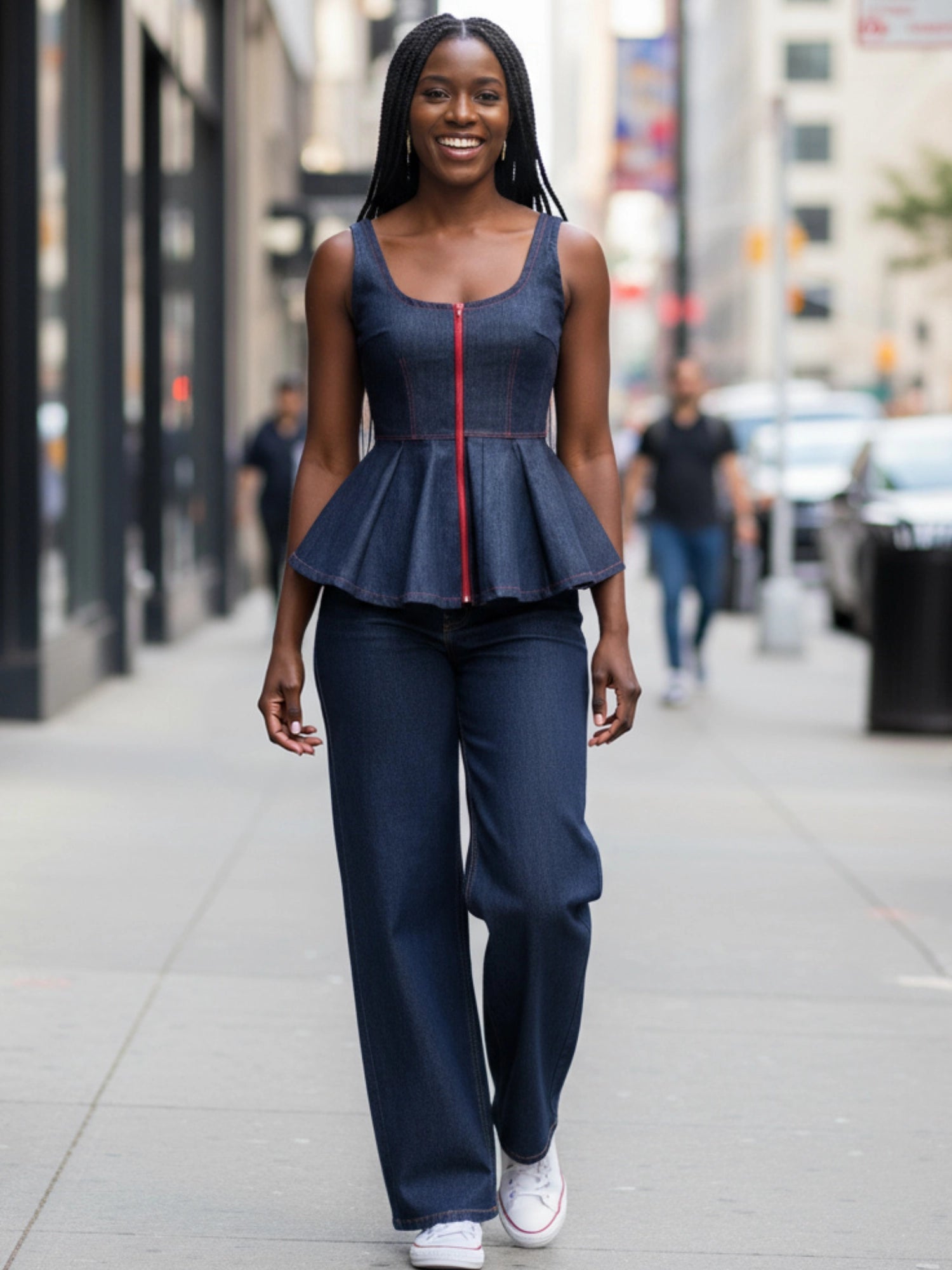 Chic Denim Top - Asi Masili