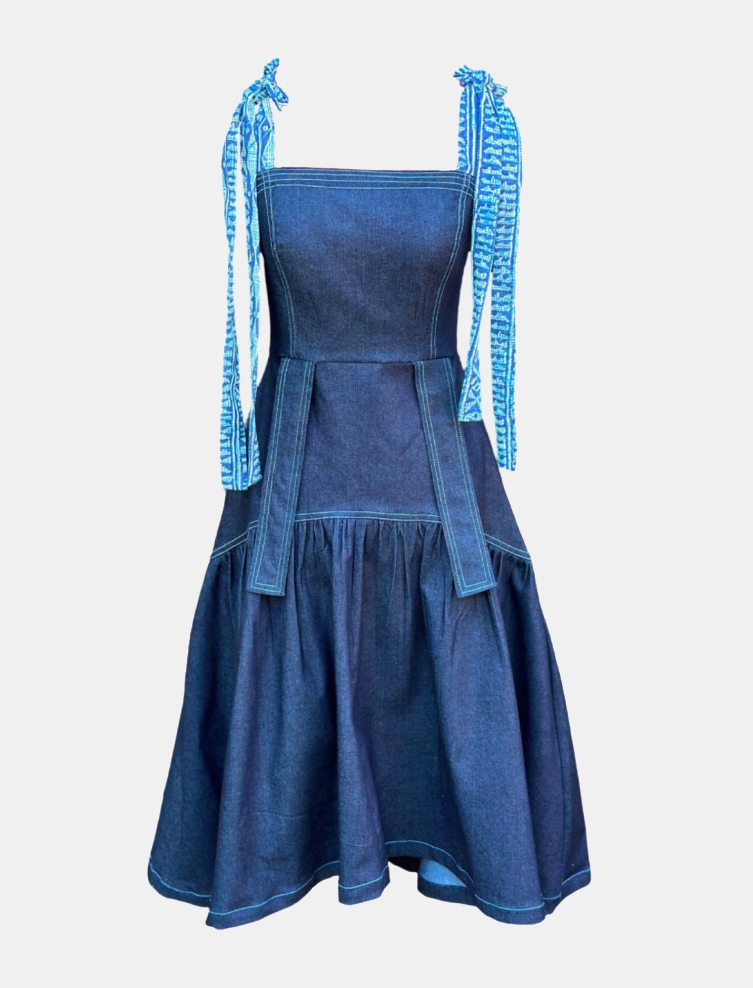 High Low Denim Dress - Asi Masili