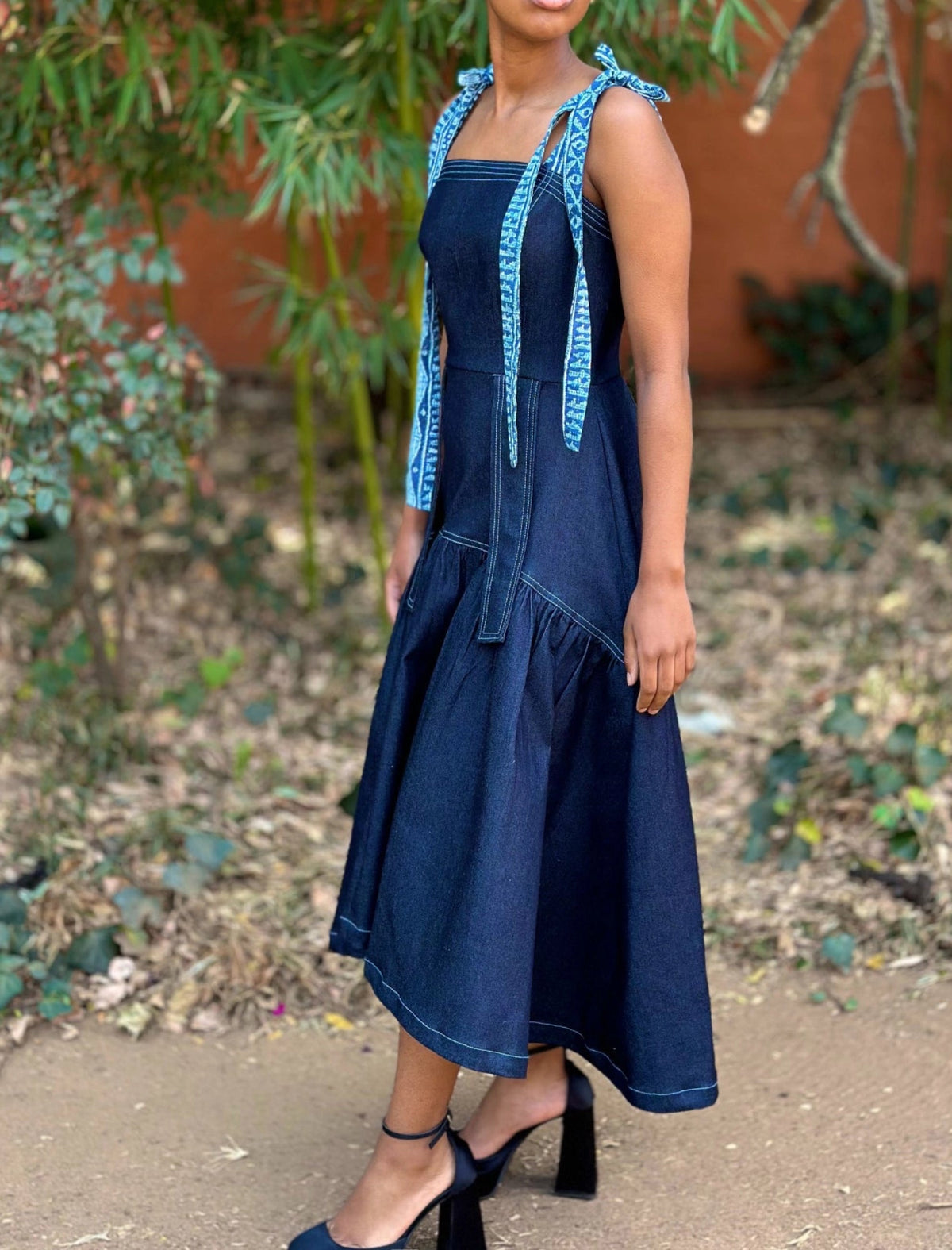 High Low Denim Dress - Asi Masili