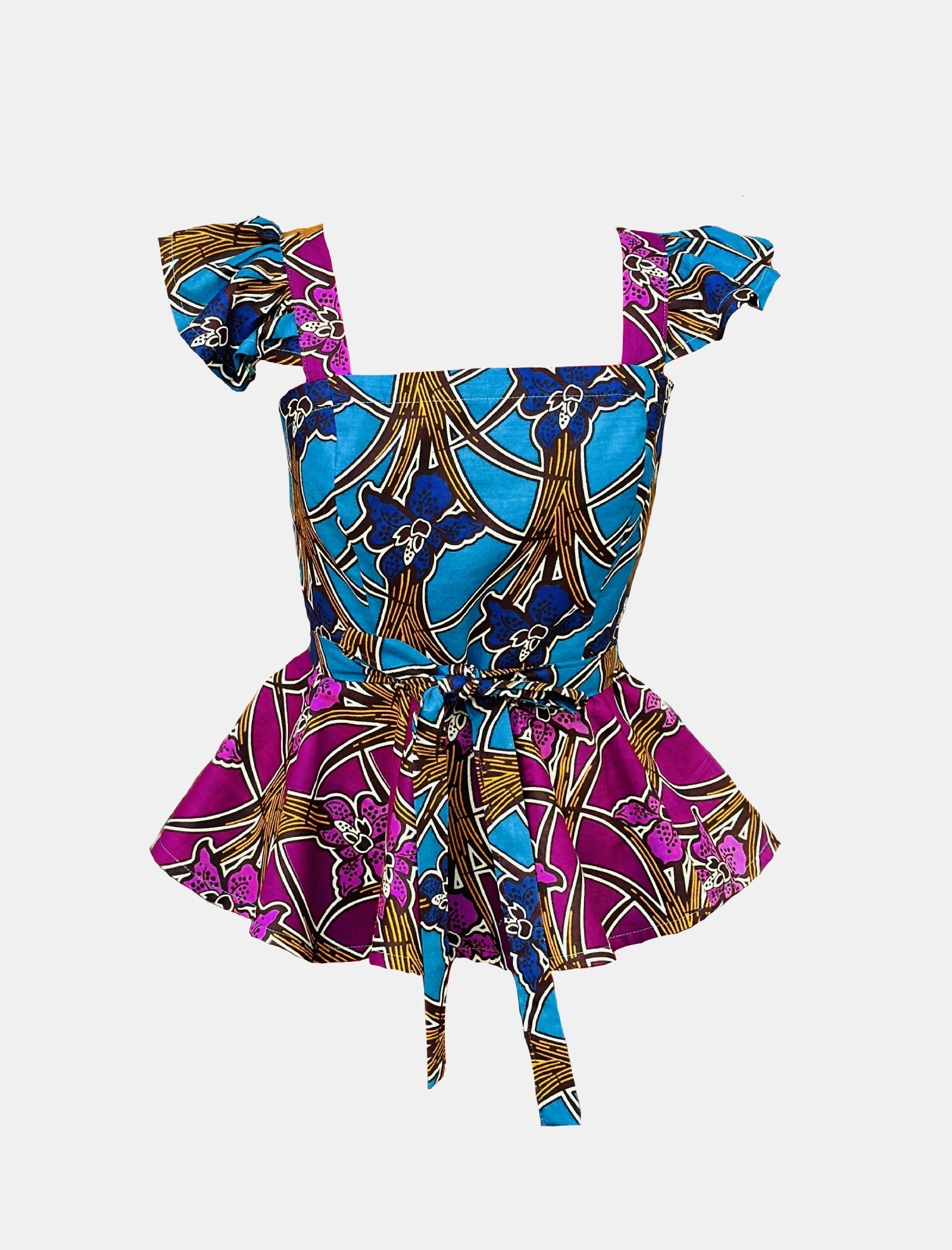 IMAN PEPLUM TOP - Asi Masili