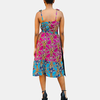 Mixed Wrap Dress - Asi Masili