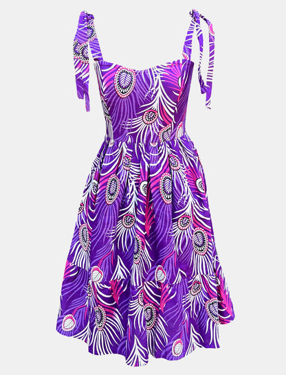 Abstract Purple Dress