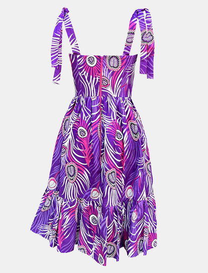 Abstract Purple Dress