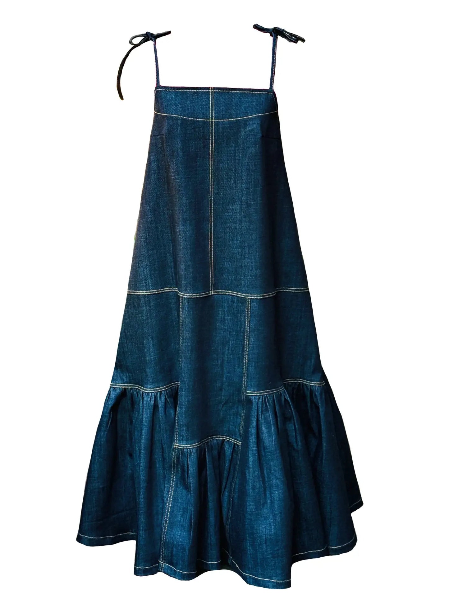 Trapeze Denim Dress - Asi Masili